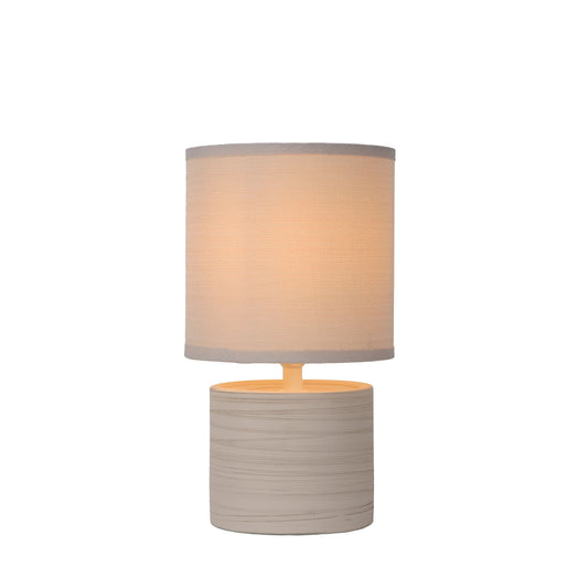 Lucide GREASBY - Table lamp - Ø 14 cm - 1xE14 - Cream