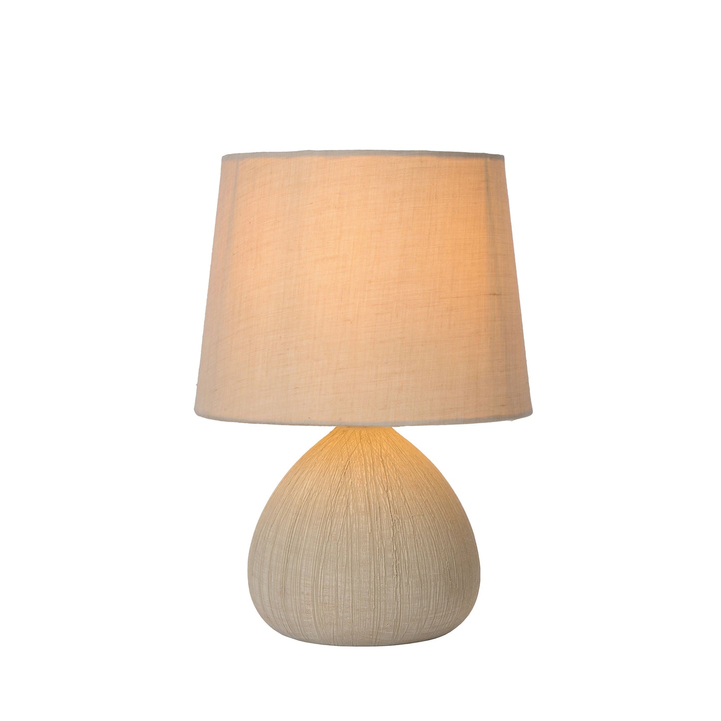 Lucide RAMZI - Table lamp - Ø 18 cm - 1xE14 - Cream