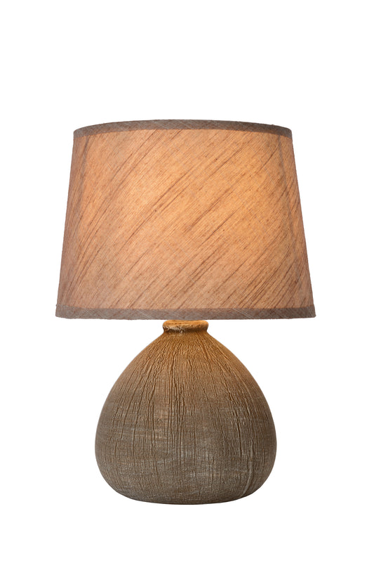 Lucide RAMZI - Table lamp - Ø 18 cm - 1xE14 - Brown