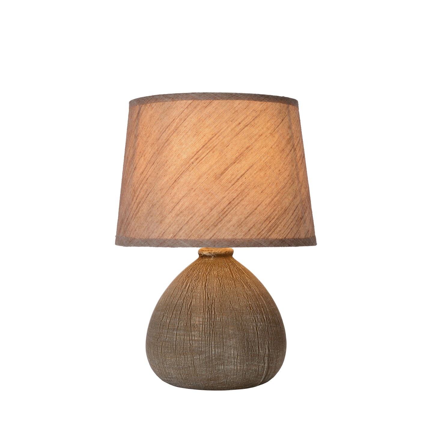 Lucide RAMZI - Table lamp - Ø 18 cm - 1xE14 - Brown