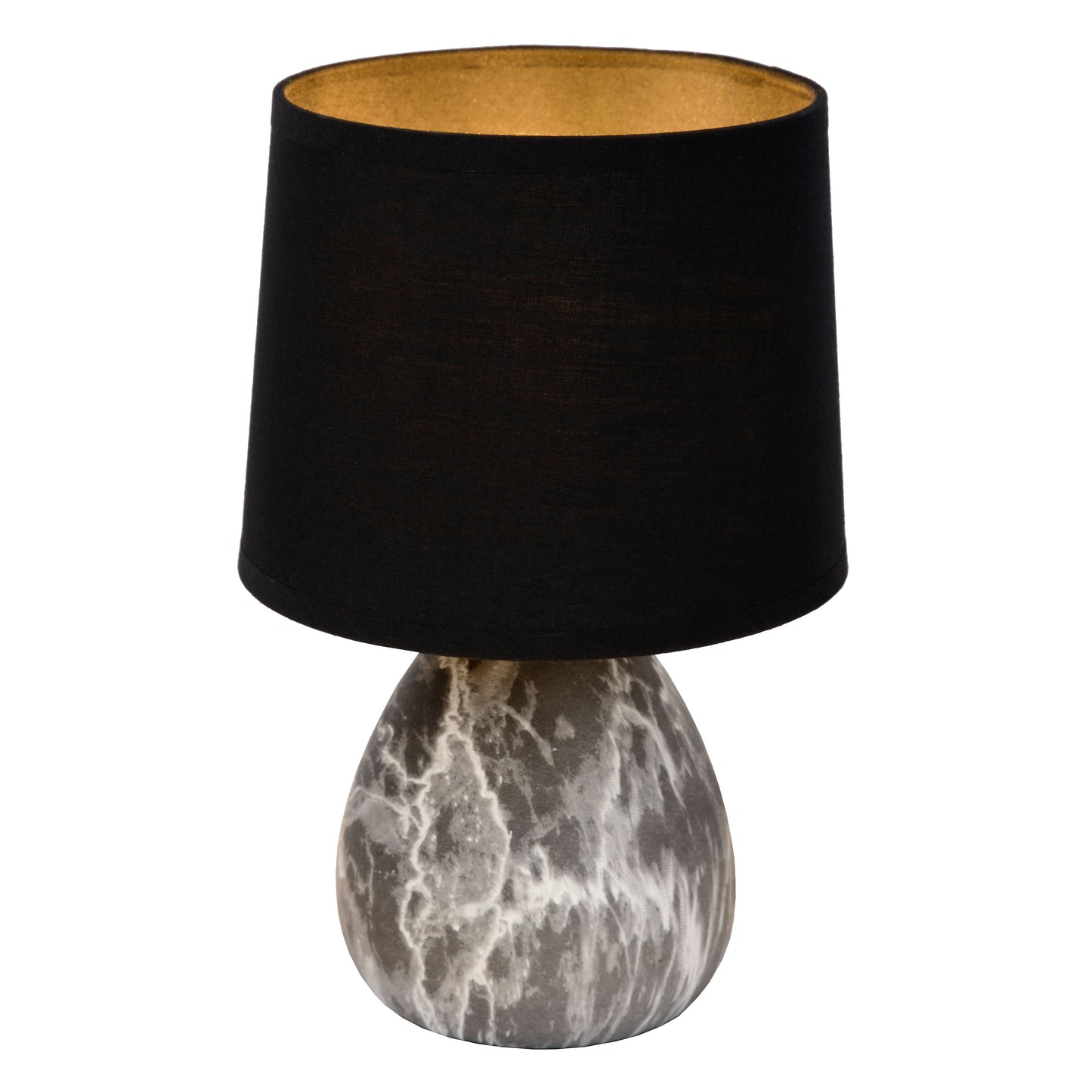 Lucide MARMO - Table lamp - Ø 16 cm - 1xE14 - Black