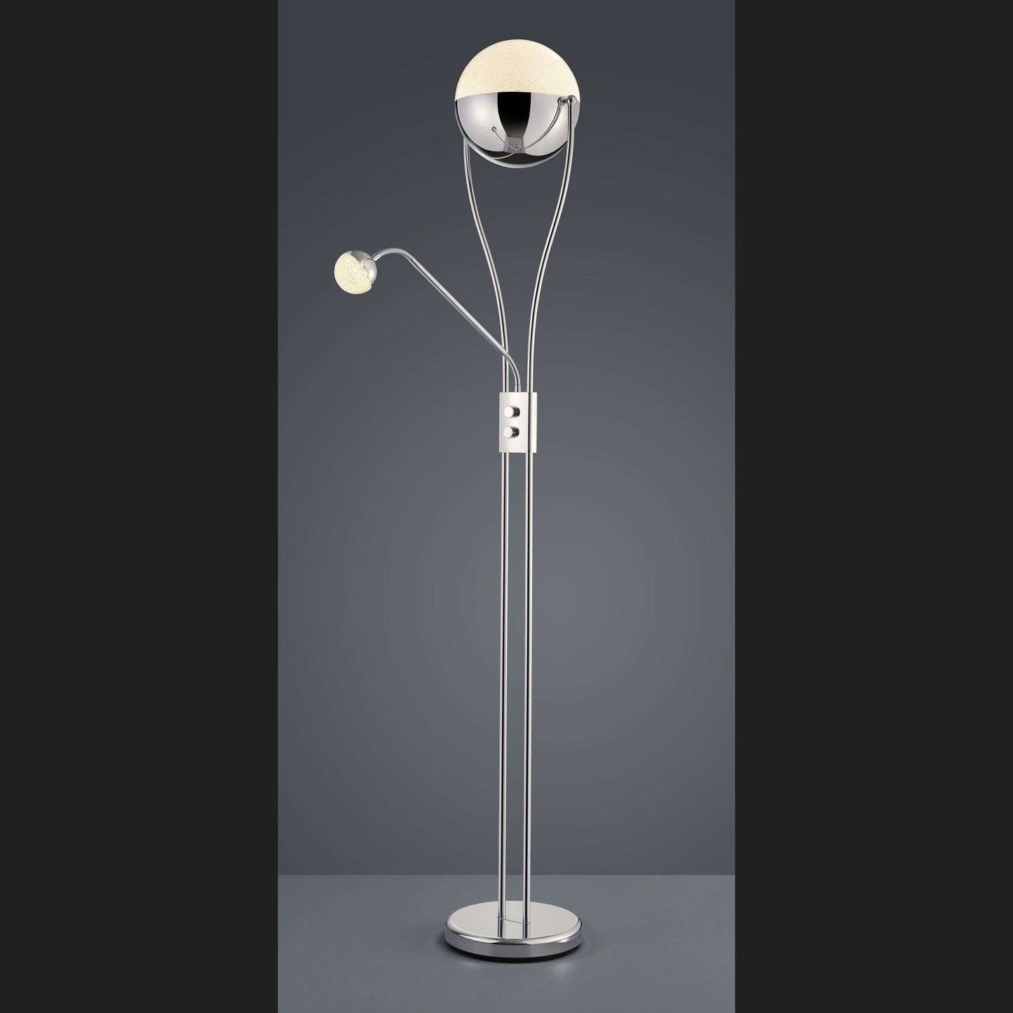 Chris  - Floor lamp - Chrome - Trio