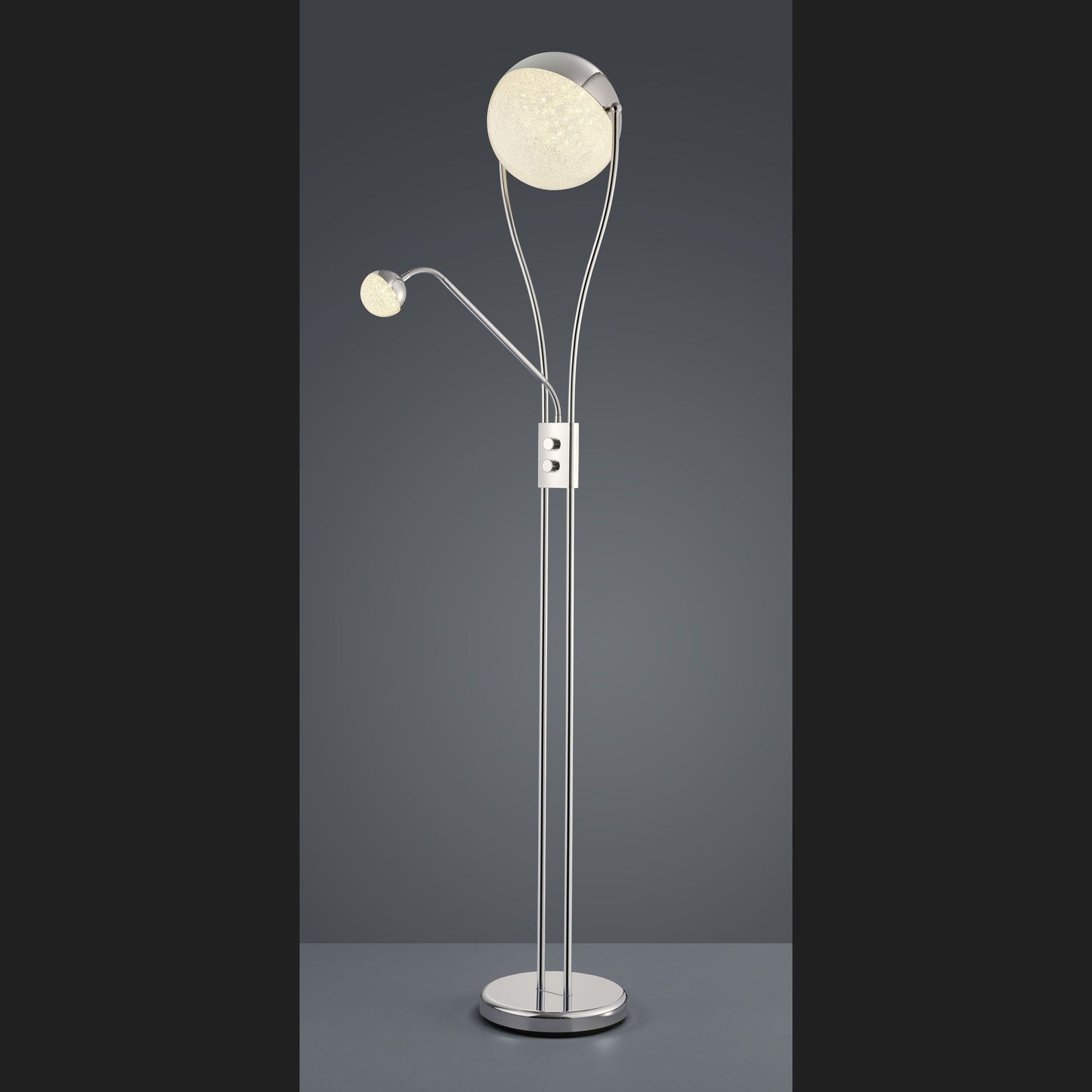 Chris  - Floor lamp - Chrome - Trio