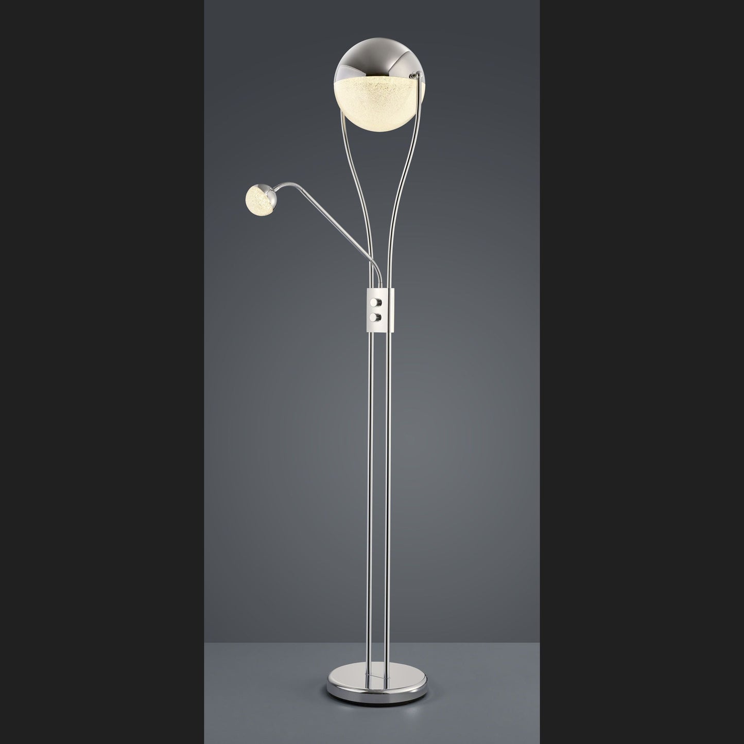 Chris  - Floor lamp - Chrome - Trio