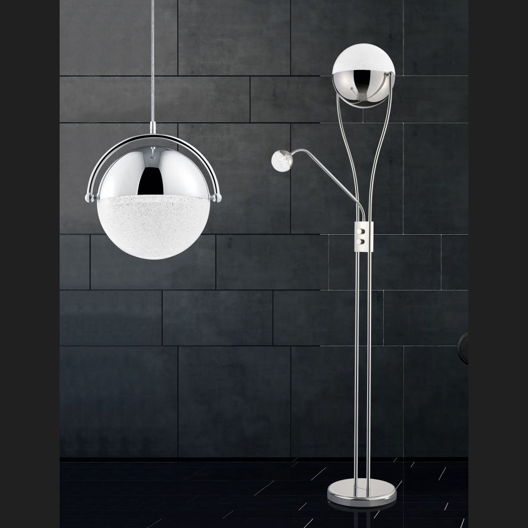 Chris  - Floor lamp - Chrome - Trio