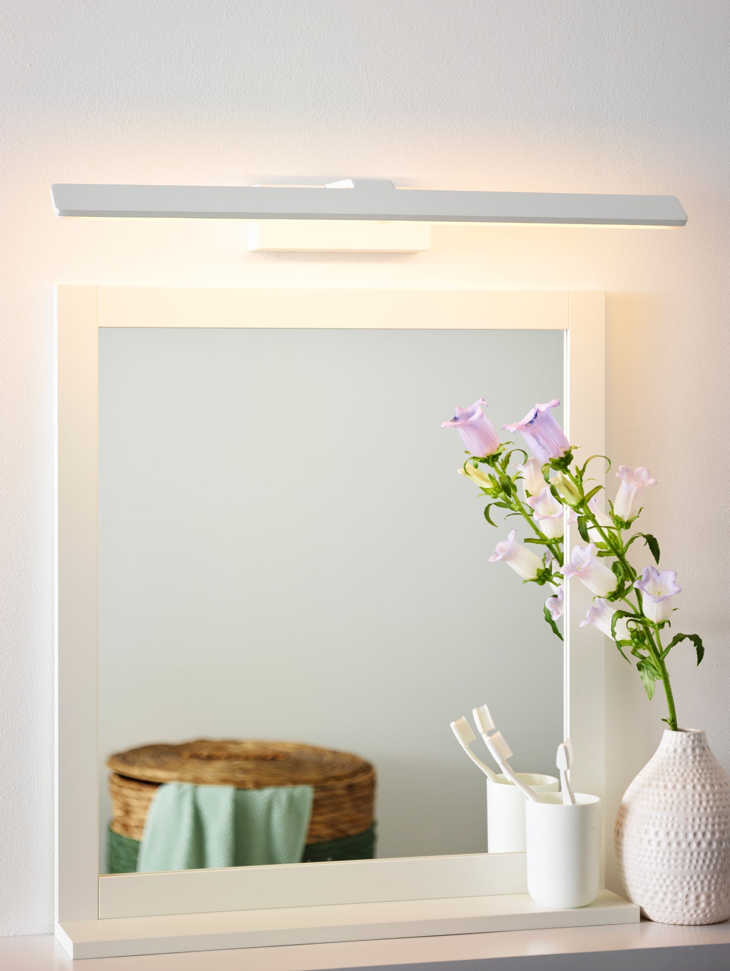 Lucide BETHAN - Mirror light Bathroom - LED - 1x12W 3000K - IP21 - White