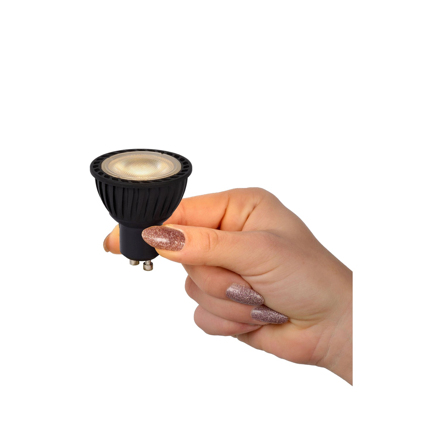 Lucide MR16 - Led bulb - Ø 5 cm - LED Dim. - GU10 - 1x5W 2200K/2700K - 3 StepDim - Black