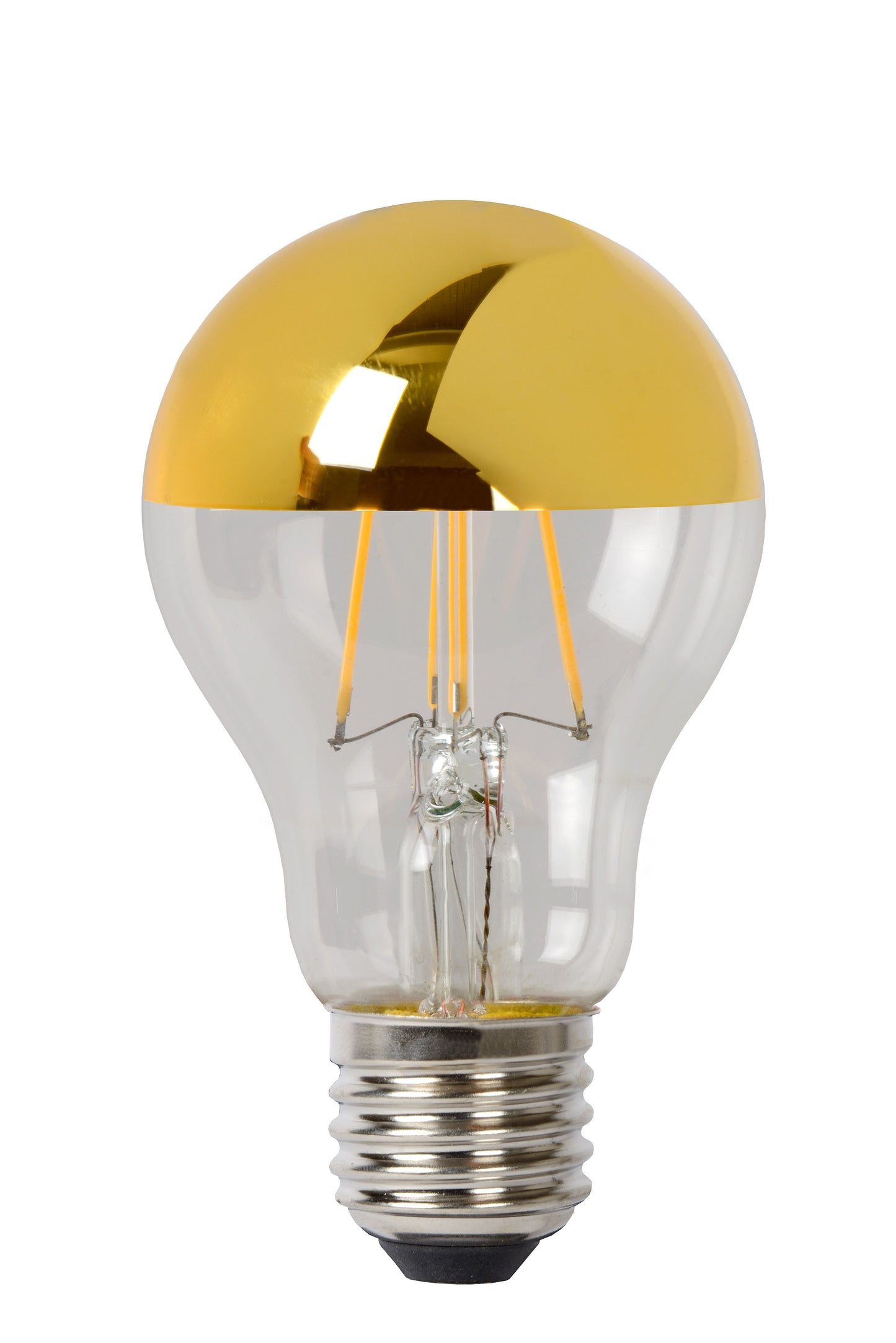 Lucide A60 SPIEGEL - Filament bulb - Ø 6 cm - LED Dim. - E27 - 1x5W 2700K - Gold