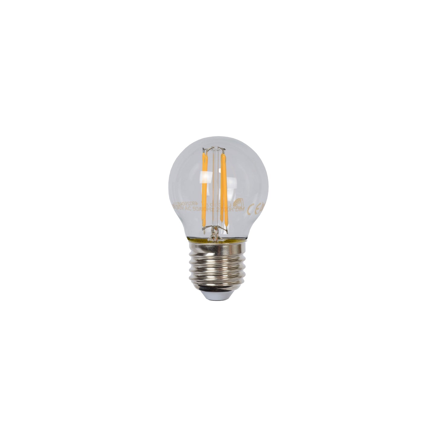 Lucide G45 - Filament bulb - Ø 4,5 cm - LED Dim. - E27 - 1x4W 2700K - Transparant