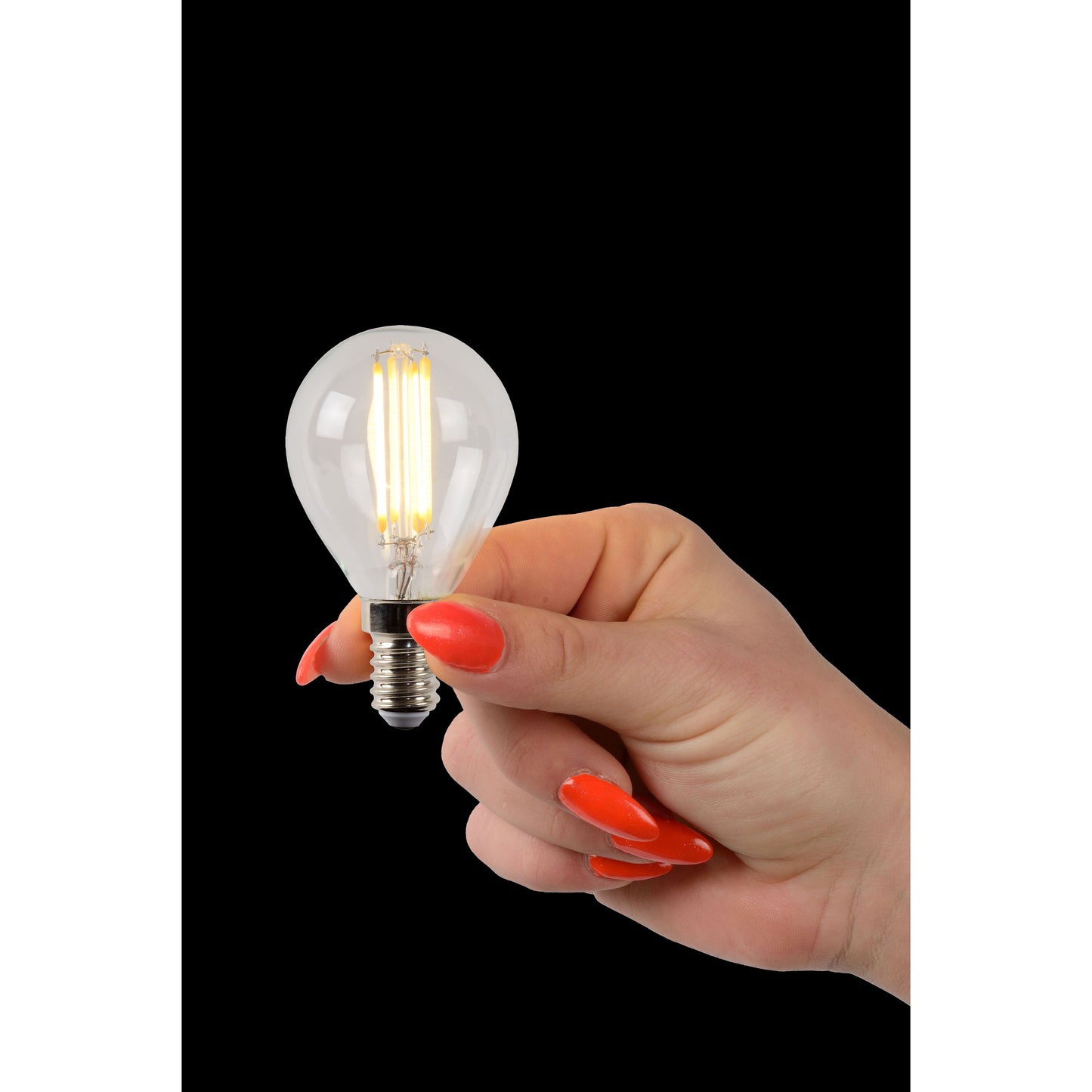 Lucide P45 - Filament bulb - Ø 4,5 cm - LED Dim. - E14 - 1x4W 2700K - Transparant