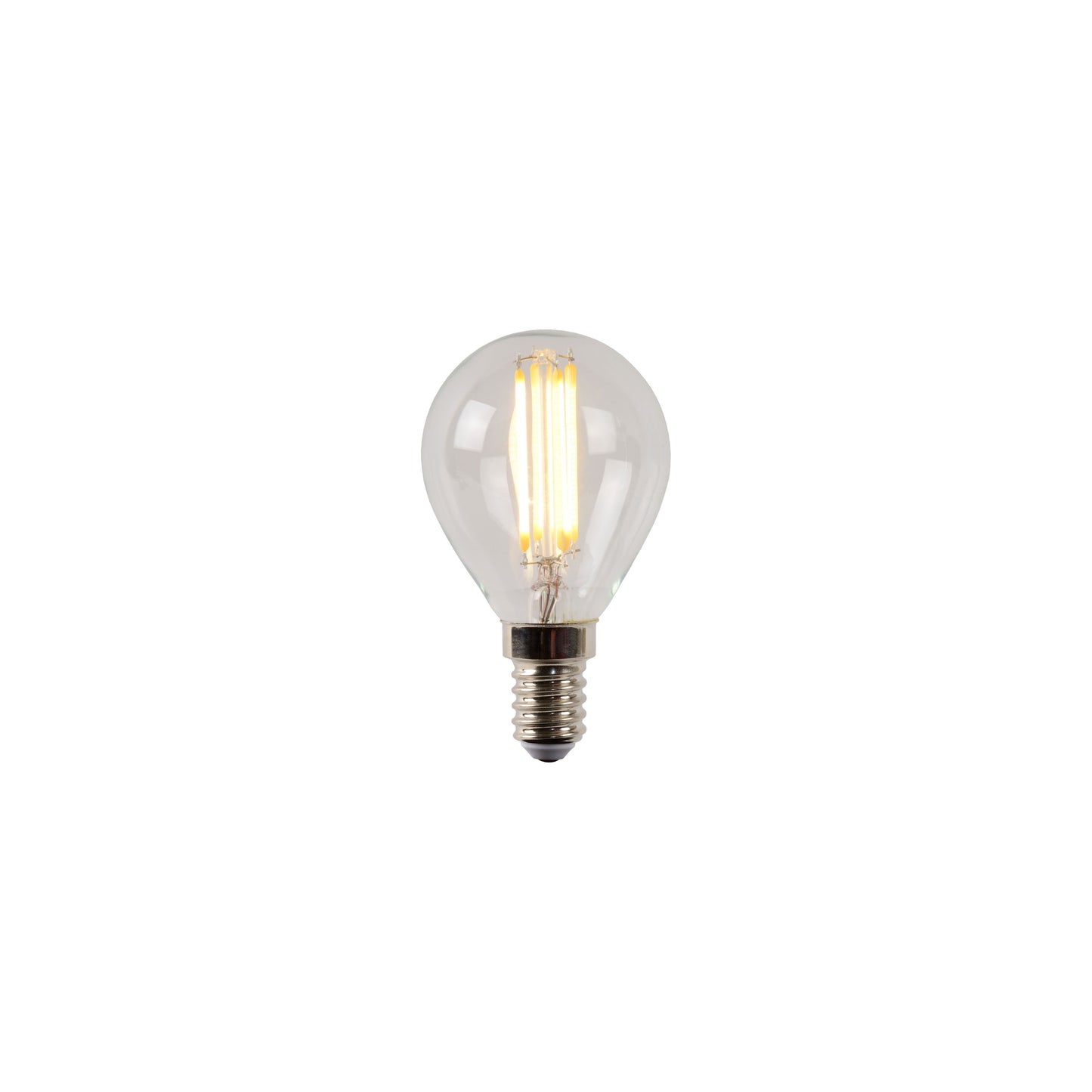 Lucide P45 - Filament bulb - Ø 4,5 cm - LED Dim. - E14 - 1x4W 2700K - Transparant