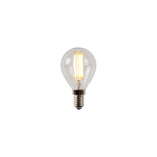 Lucide P45 - Filament bulb - Ø 4,5 cm - LED Dim. - E14 - 1x4W 2700K - Transparant
