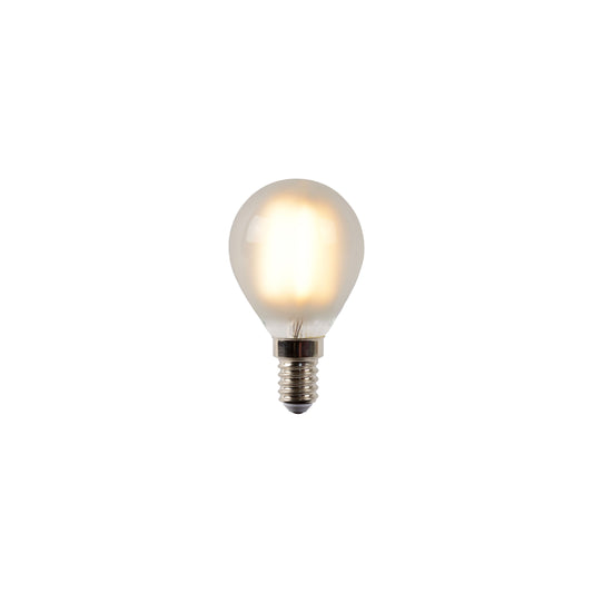 Lucide P45 - Filament bulb - Ø 4,5 cm - LED Dim. - E14 - 1x4W 2700K - frosted