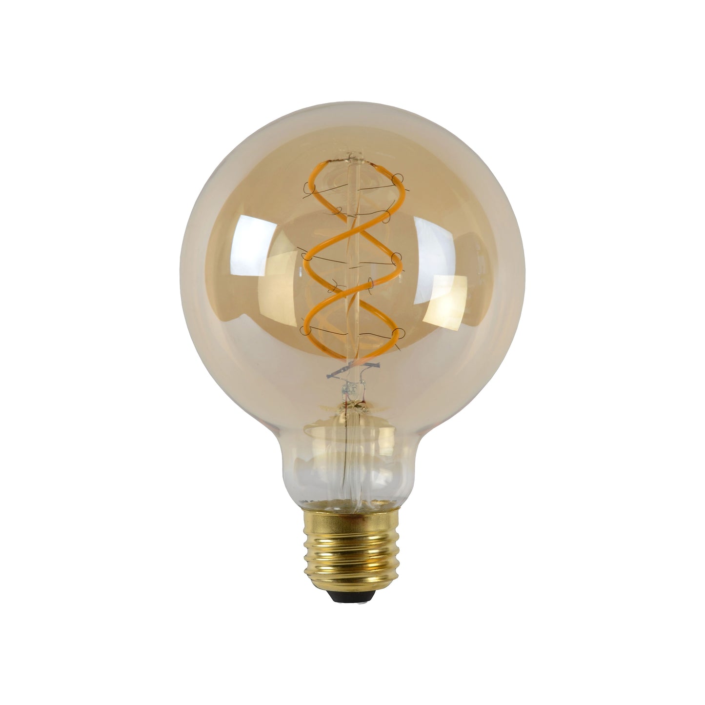Lucide G95 TWILIGHT SENSOR - Filament bulb - Ø 9,5 cm - LED - E27 - 1x4W 2200K - Day/Night Sensor - Amber