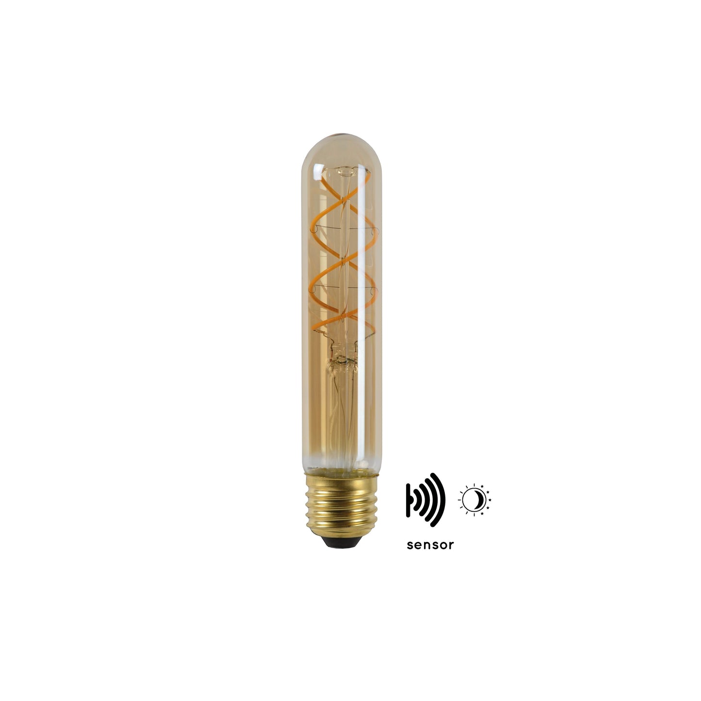 Lucide T32 TWILIGHT SENSOR - Filament bulb - Ø 3 cm - LED - E27 - 1x4W 2200K - Day/Night Sensor - Amber