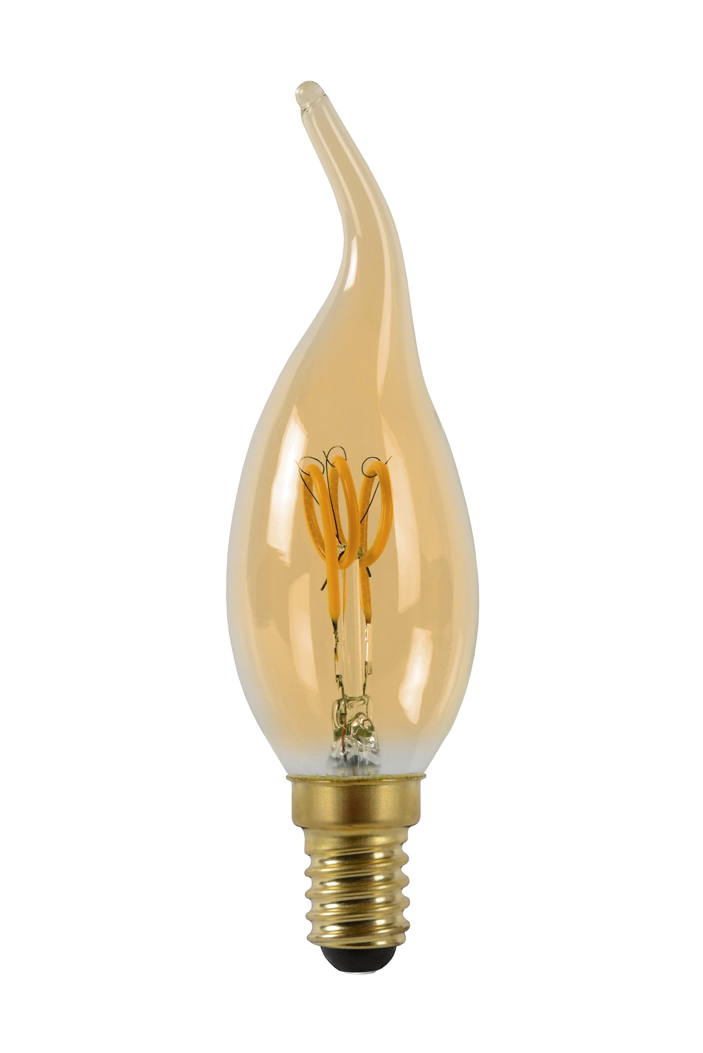 Lucide CT35 - Filament bulb - Ø 3,5 cm - LED Dim. - E14 - 1x3W 2200K - Amber