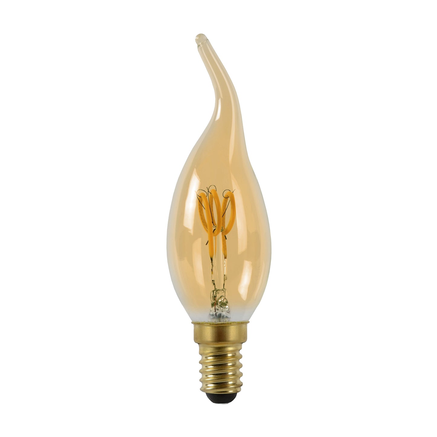 Lucide CT35 - Filament bulb - Ø 3,5 cm - LED Dim. - E14 - 1x3W 2200K - Amber