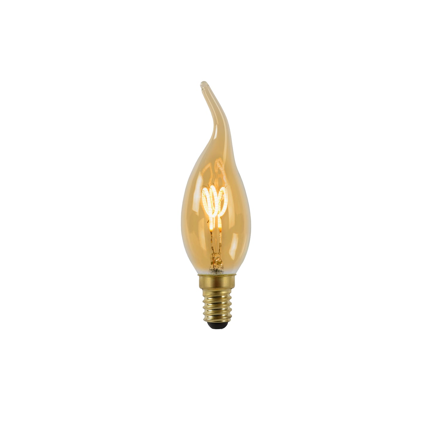 Lucide CT35 - Filament bulb - Ø 3,5 cm - LED Dim. - E14 - 1x3W 2200K - Amber