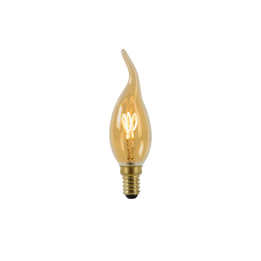 Lucide CT35 - Filament bulb - Ø 3,5 cm - LED Dim. - E14 - 1x3W 2200K - Amber