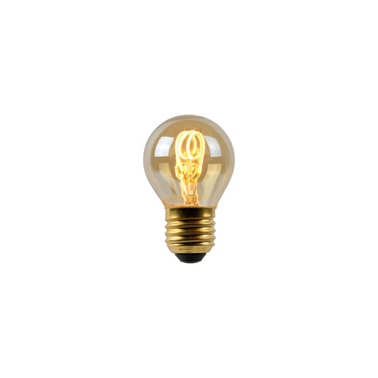 Lucide G45 - Filament bulb - Ø 4,5 cm - LED Dim. - E27 - 1x3W 2200K - Amber