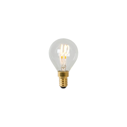 Lucide P45 - Filament bulb - Ø 4,5 cm - LED Dim. - E14 - 1x3W 2700K - Transparant