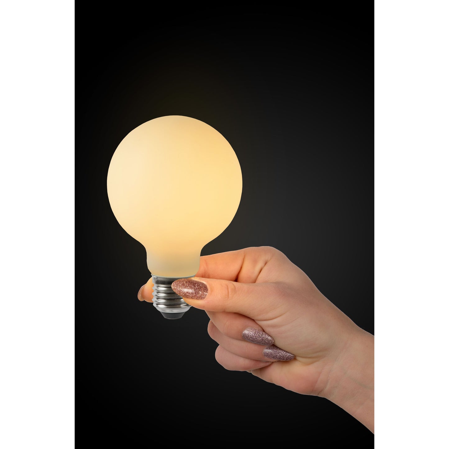 Lucide G80 - Filament bulb - Ø 8 cm - LED Dim. - E27 - 1x4,9W 2700K - Opal