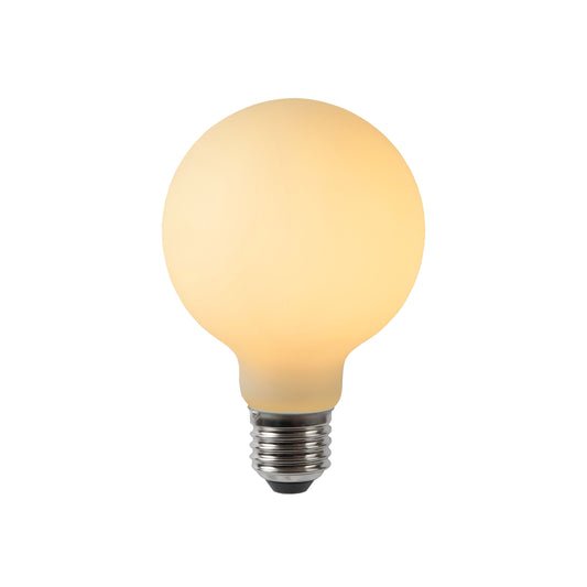 Lucide G80 - Filament bulb - Ø 8 cm - LED Dim. - E27 - 1x4,9W 2700K - Opal