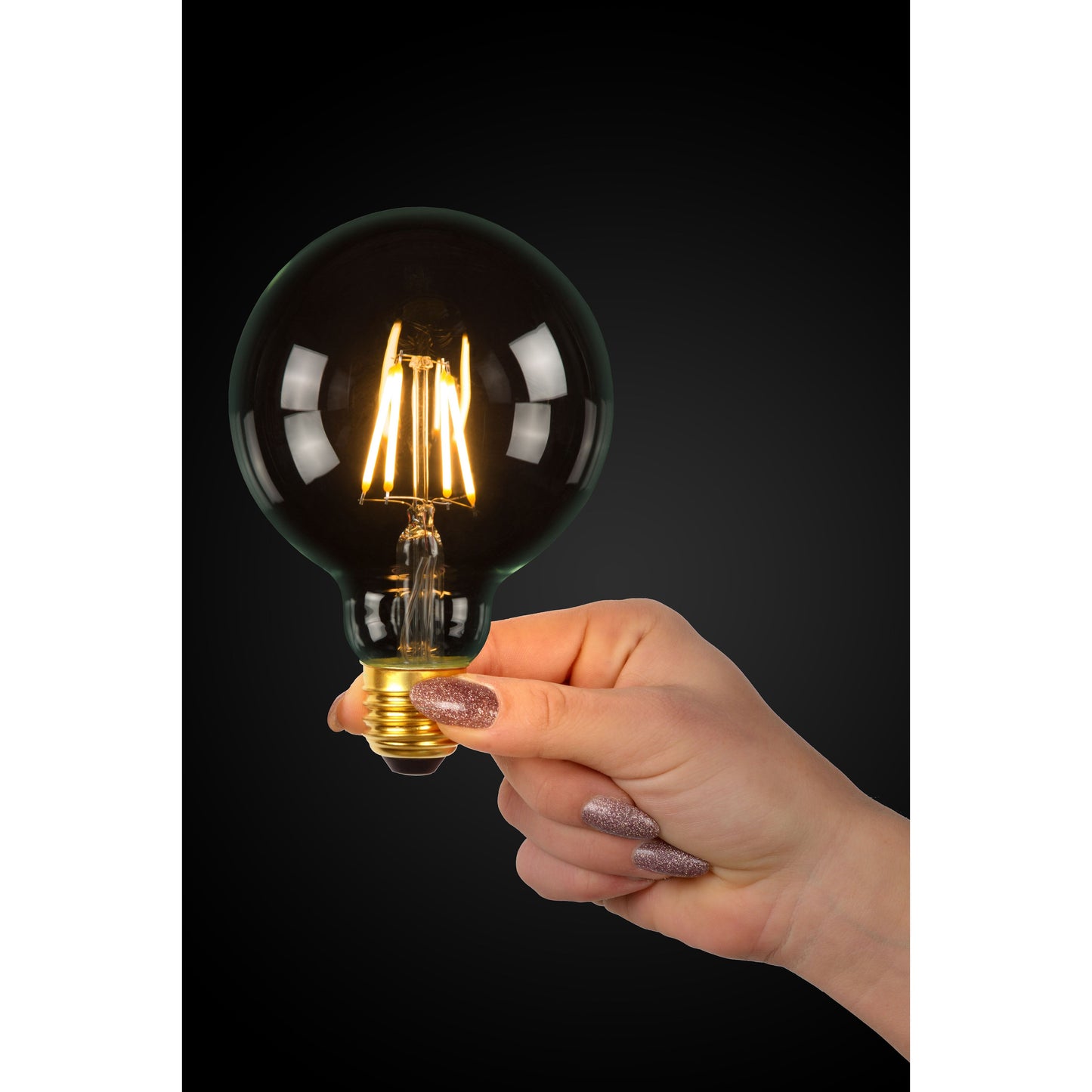 Lucide G95 Class B - Filament bulb - Ø 9,5 cm - LED Dim. - E27 - 1x7W 2700K - Transparant