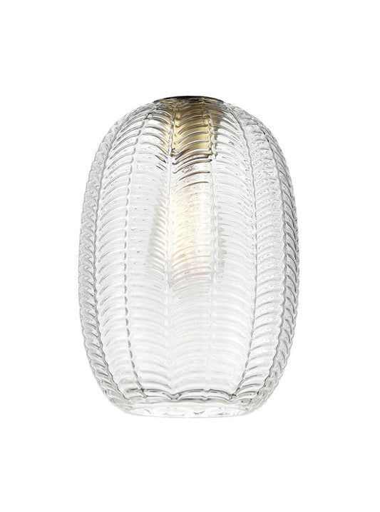 Chevron Clear Glass 180mm x 250mm