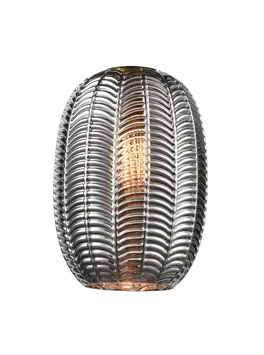 Chevron Smoke Glass 180mm x 250mm