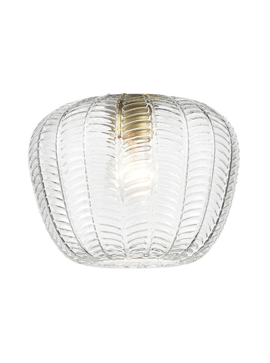 Chevron Clear Glass 230mm x 180mm