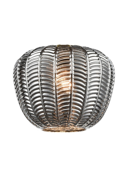 Chevron Smoke Glass 230mm x 180mm