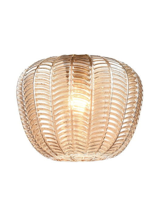 Chevron Amber Glass 230mm x 180mm