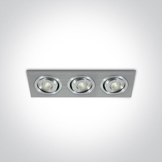 The 1W Mini Square Natural Aluminium