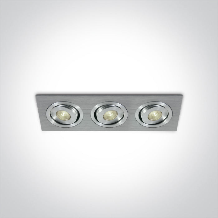 The 1W Mini Square Natural Aluminium