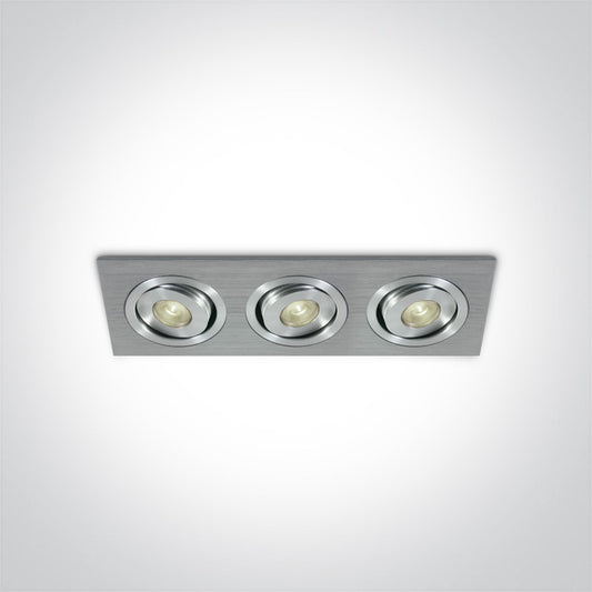 The 1W Mini Square Natural Aluminium