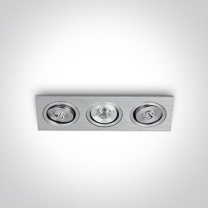 The 1W Mini Square Natural Aluminium
