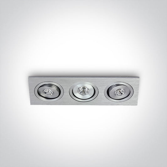 The 1W Mini Square Natural Aluminium