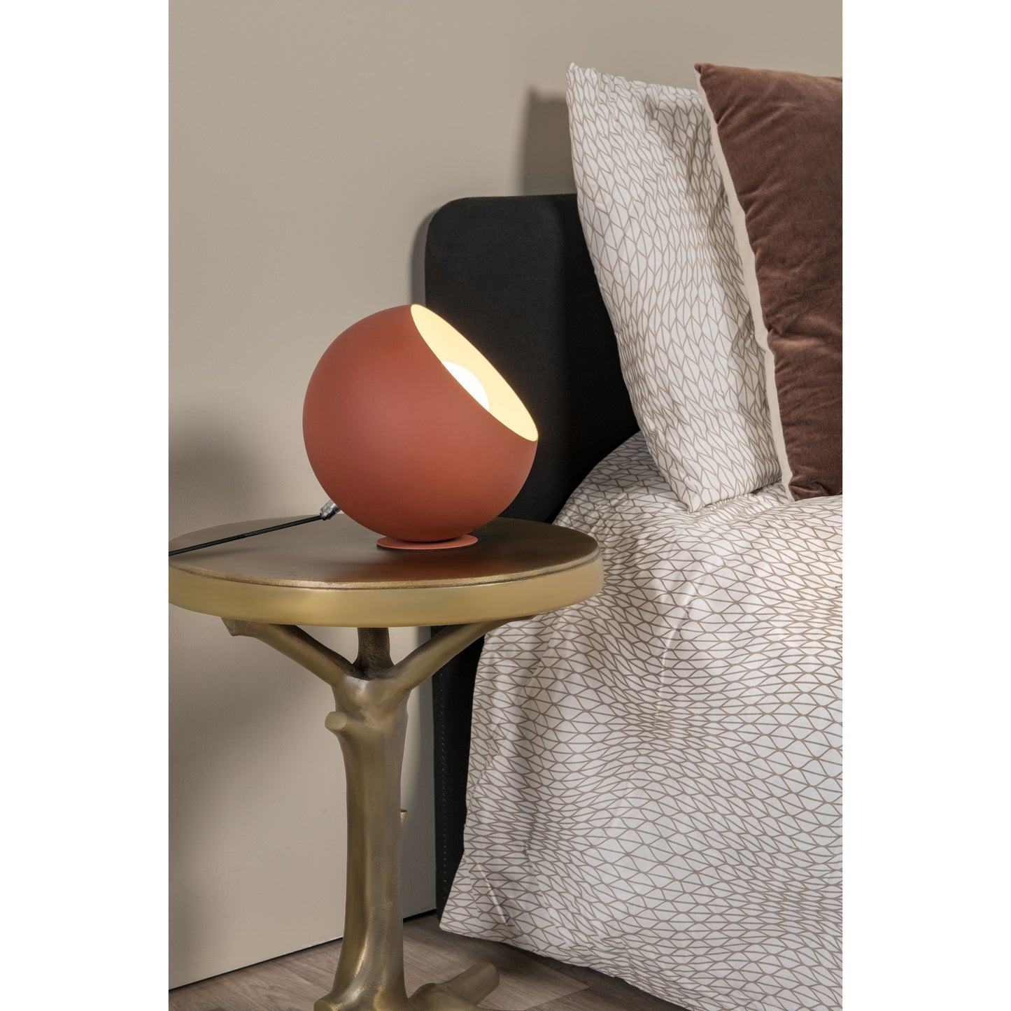 Lucide DOREDOS - Table lamp - Ø 20 cm - 1xE27 - Terracotta