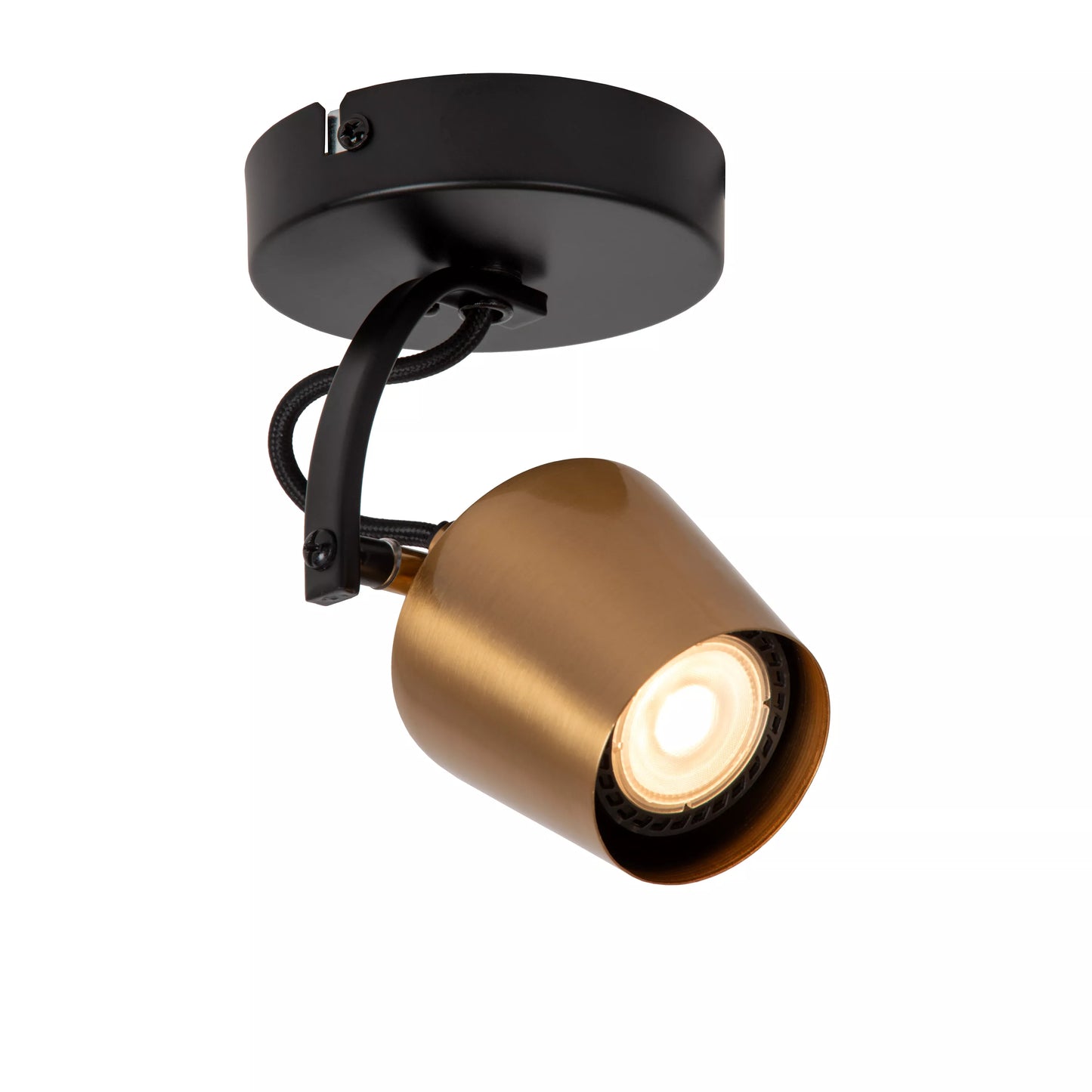 Lucide EMILE - Ceiling spotlight - Ø 10,5 cm - 1xGU10 - Matt Gold / Brass