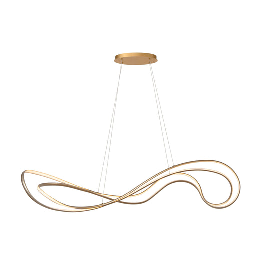 Lucide SARDANA - Pendant light - LED Dim. - 1x54W 2700K/3200K - Matt Gold / Brass