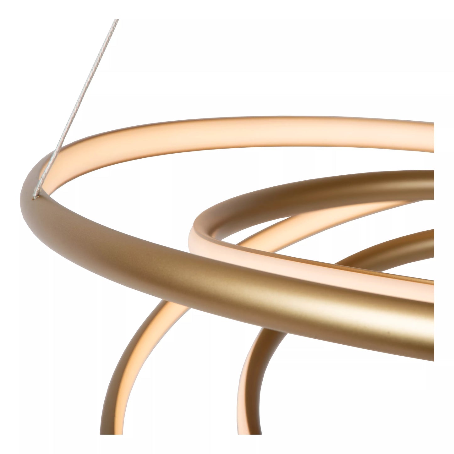 Lucide SARDANA - Pendant light - Ø 80 cm - LED Dim. - 1x74W 2700K - Matt Gold / Brass | Premium