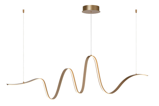 Lucide LAMBADA - Pendant light - LED Dim. - 1x33W 2700K/3200K - Matt Gold / Brass