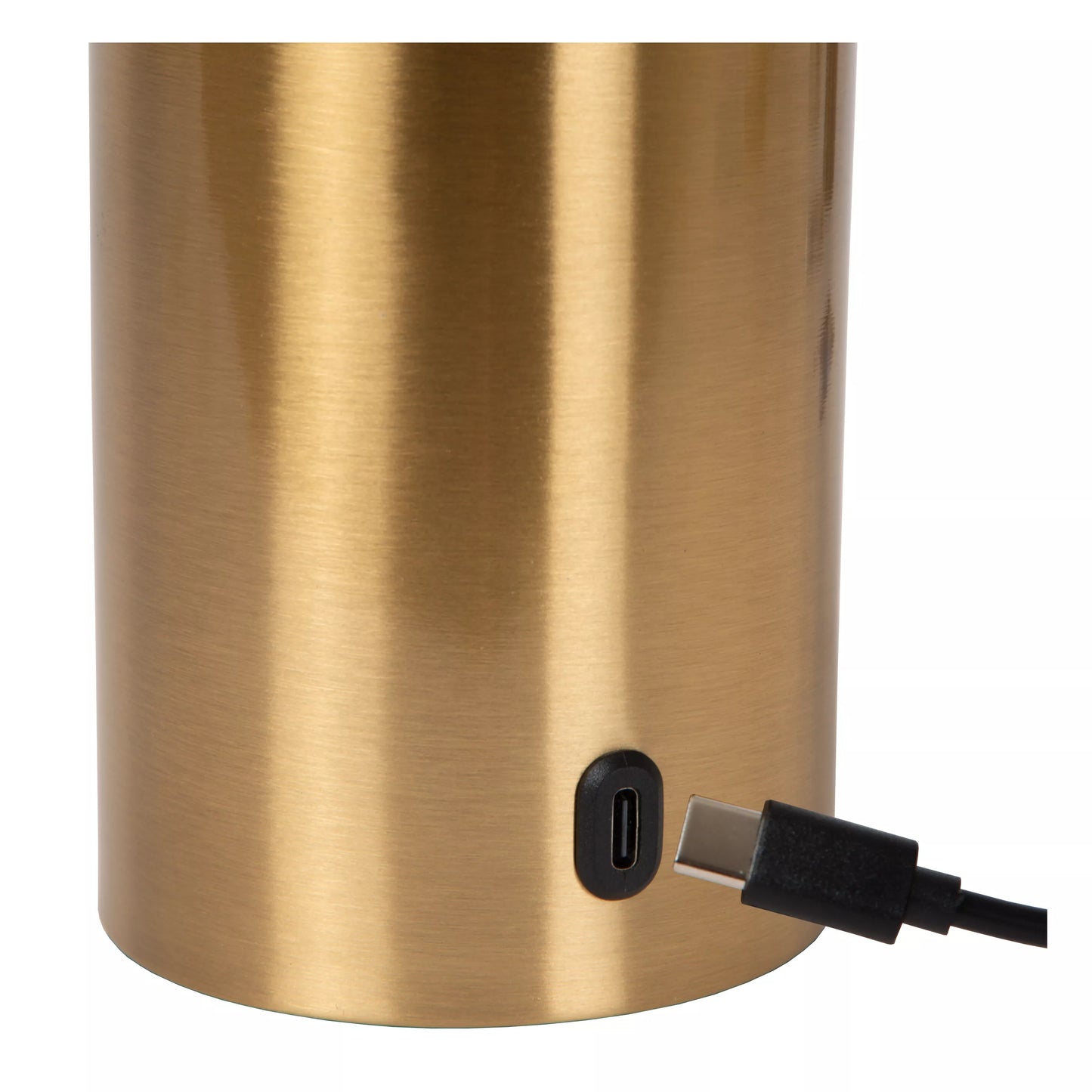 Lucide VIVO - Rechargeable Table lamp - Battery pack - Ø 8 cm - LED Dim. - E27 - 1x1W 2700K - Matt Gold / Brass