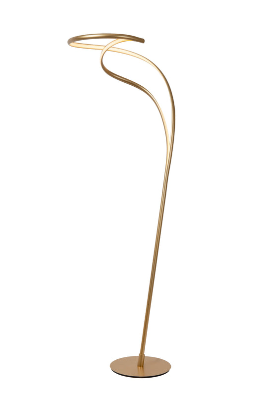 Lucide SARDANA - Floor lamp - Ø 43,5 cm - LED Dim. - Matt Gold / Brass