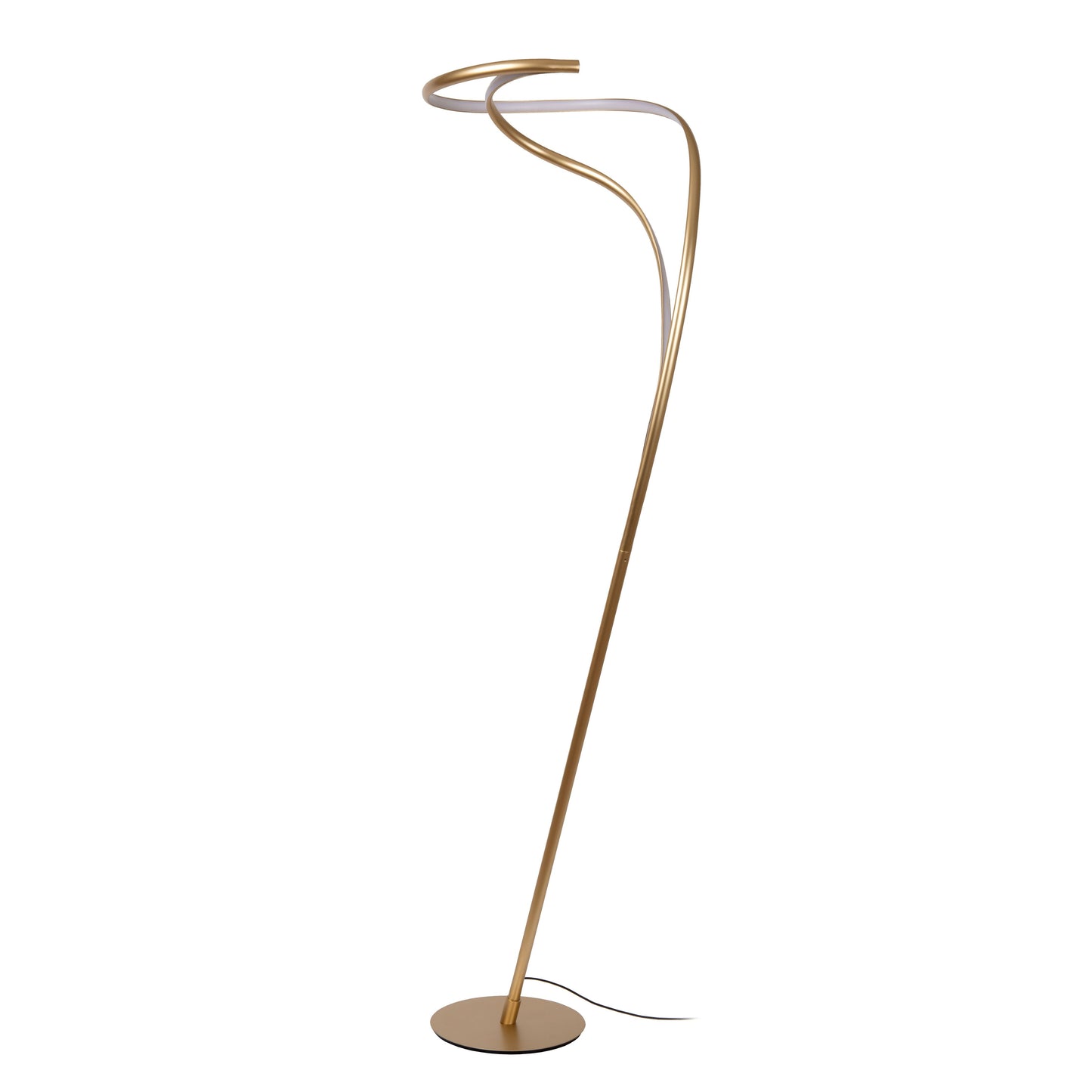 Lucide SARDANA - Floor lamp - Ø 43,5 cm - LED Dim. - Matt Gold / Brass
