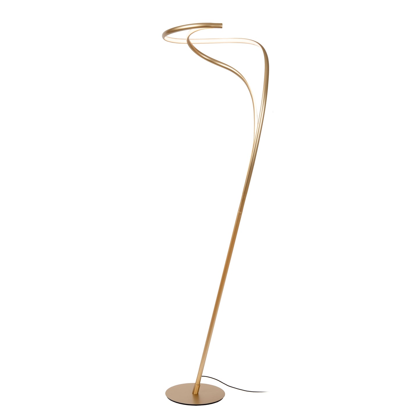 Lucide SARDANA - Floor lamp - Ø 43,5 cm - LED Dim. - Matt Gold / Brass