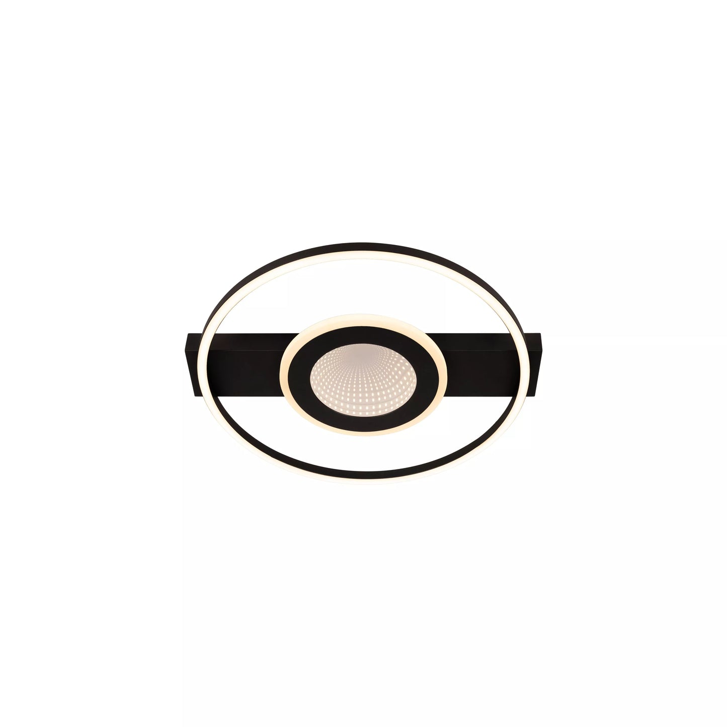 Lucide MARCIA - Flush ceiling light- LED 3 StepDim - 1x32W 2700K - Black | Essential