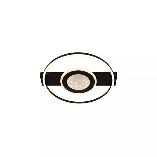 Lucide MARCIA - Flush ceiling light- LED 3 StepDim - 1x32W 2700K - Black | Essential