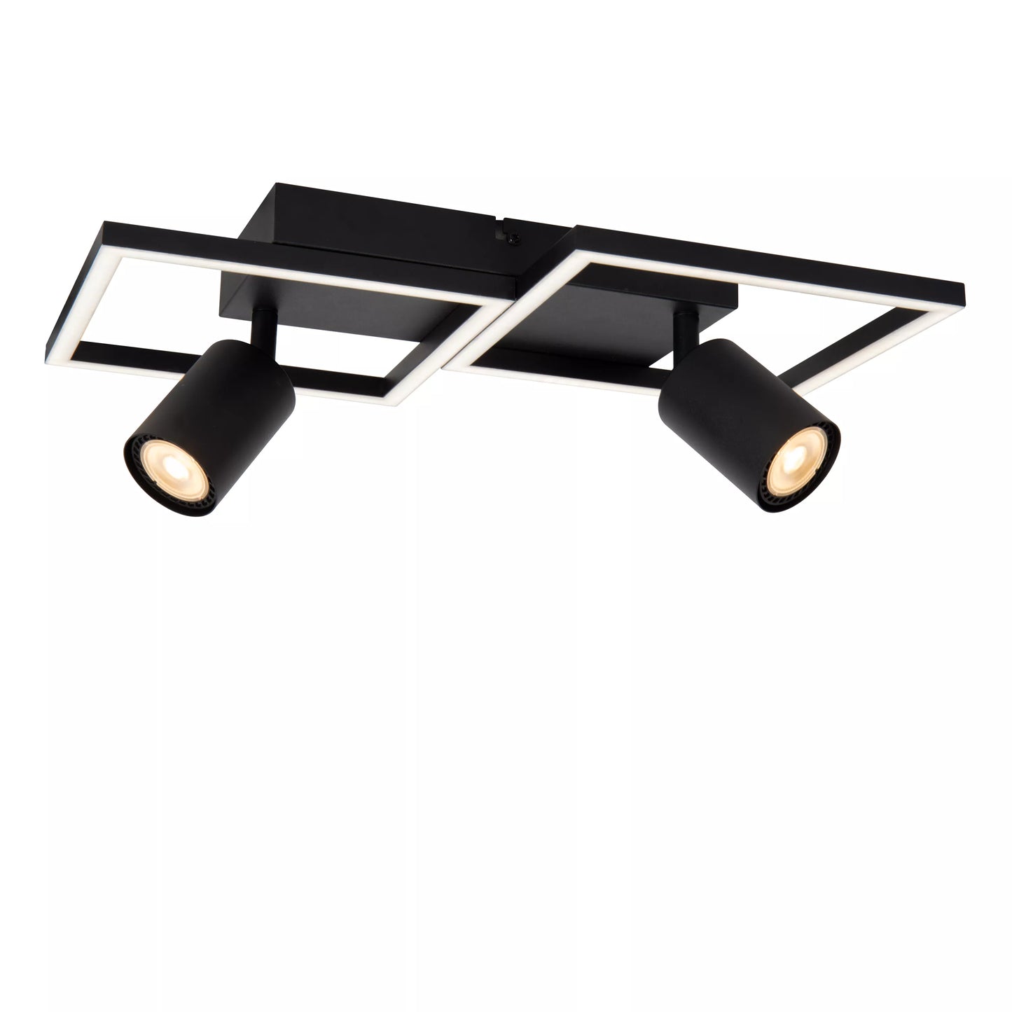 Lucide ARIANNE - Flush ceiling light - LED - 2xGU10- CCT - Black
